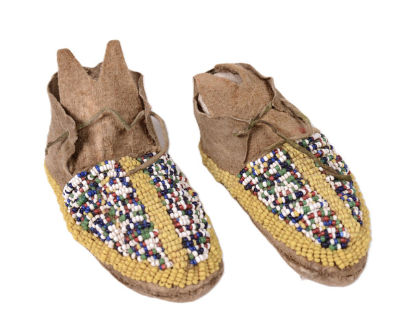 Sioux Plains Beaded Baby Moccasins