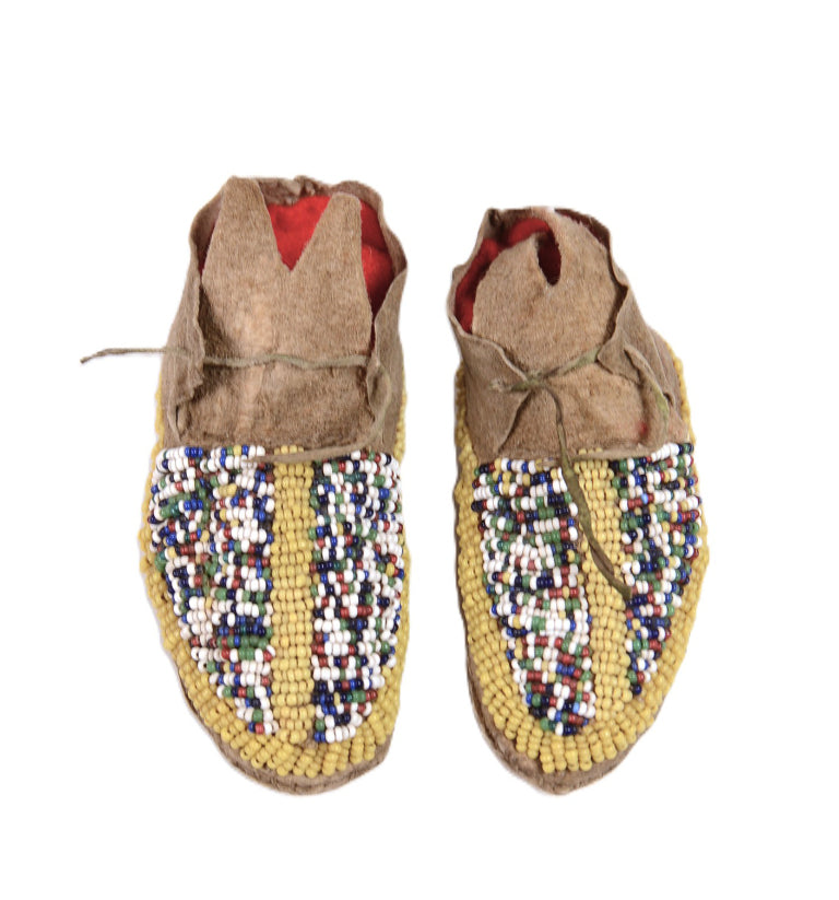 Sioux Plains Beaded Baby Moccasins