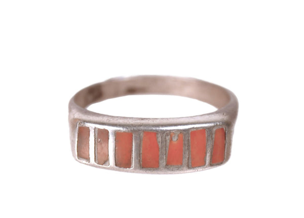 Zuni Pueblo Channel Inlay Ring
