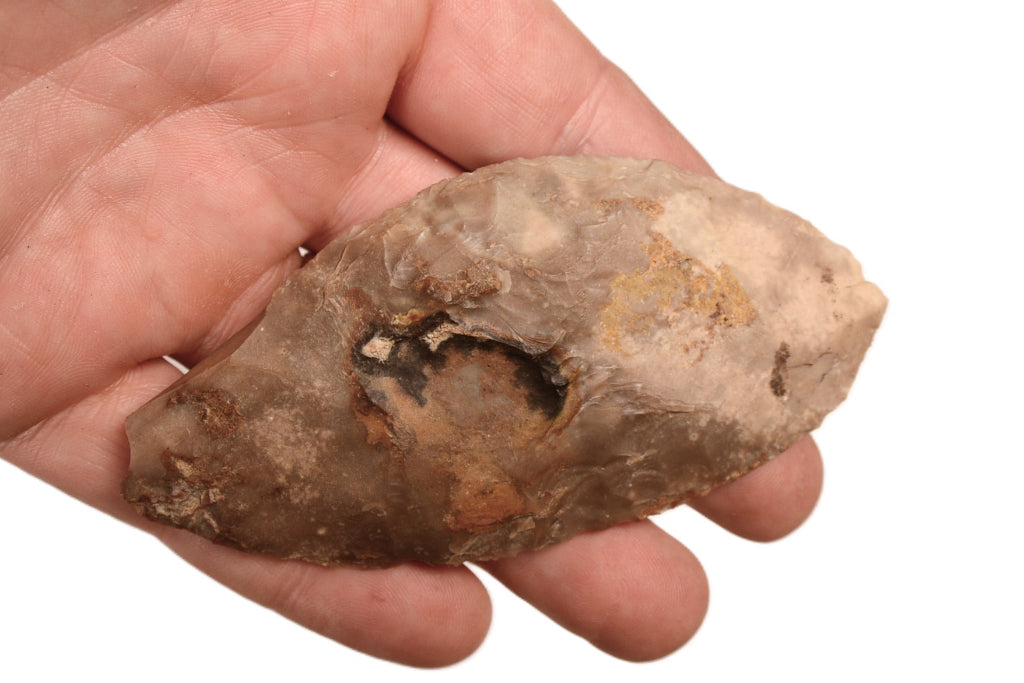 Midwest Frame of 14 Large Stone Artifact Blades