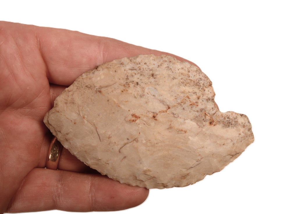 Midwest Frame of 14 Large Stone Artifact Blades