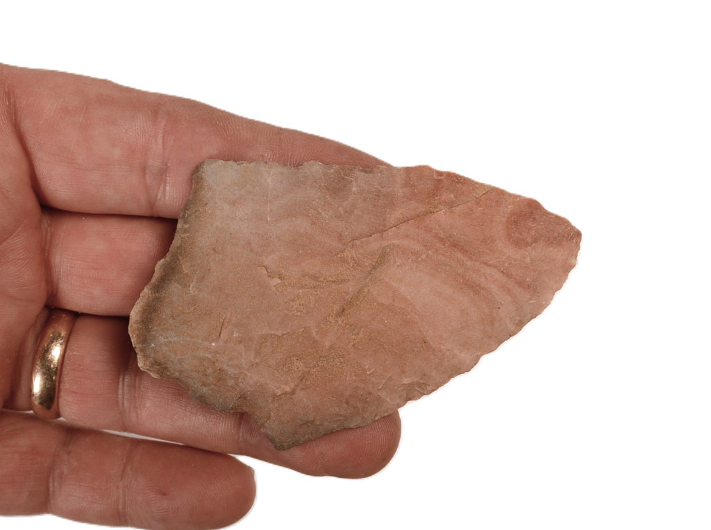Midwest Frame of 14 Large Stone Artifact Blades