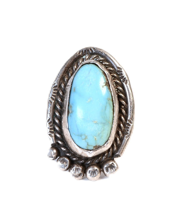 Navajo Sterling Silver and Turquoise Ring