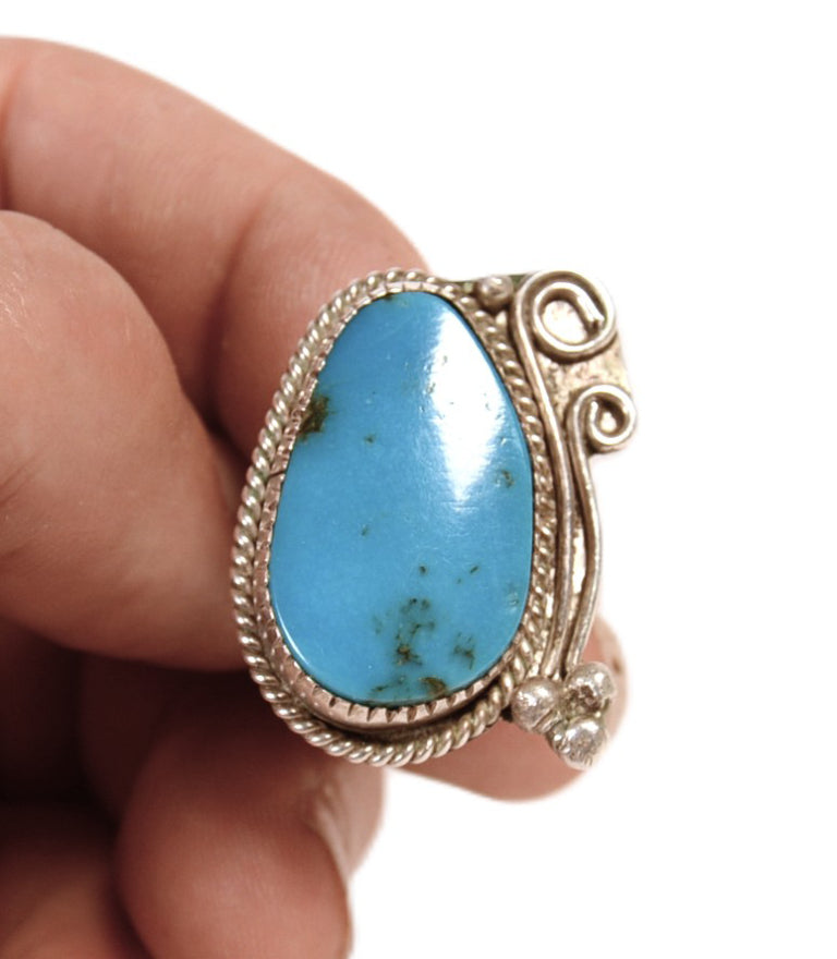 Navajo Sterling Silver and Turquoise Ring