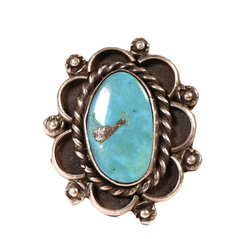 Navajo Sterling Silver and Turquoise Ring
