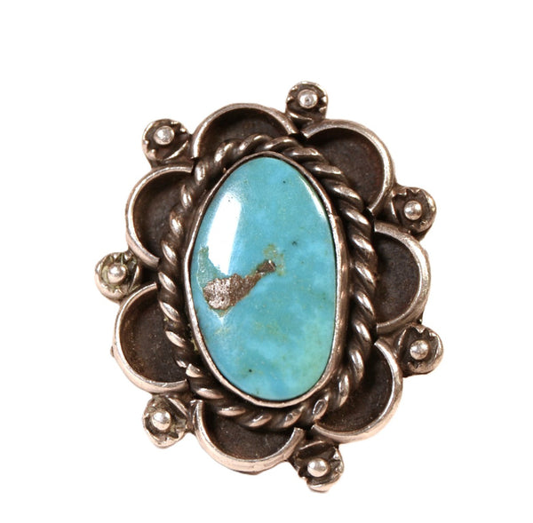 Navajo Sterling Silver and Turquoise Ring