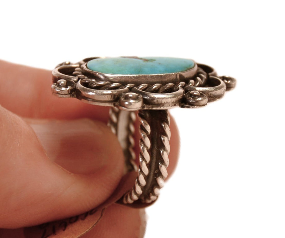 Navajo Sterling Silver and Turquoise Ring