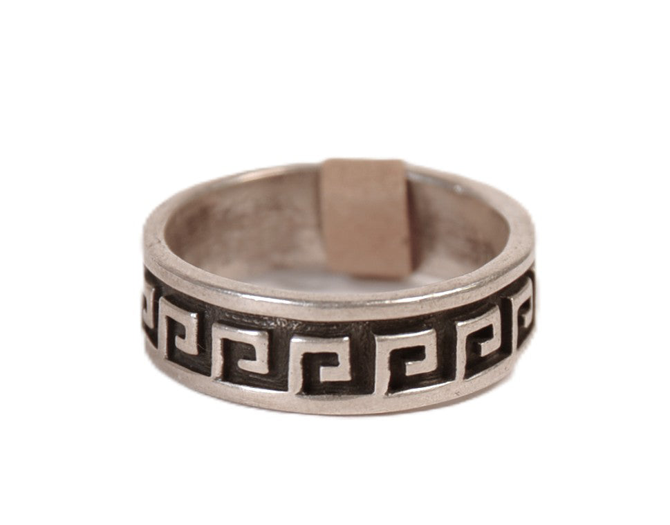Hopi Pueblo Sterling Silver Overlay Ring