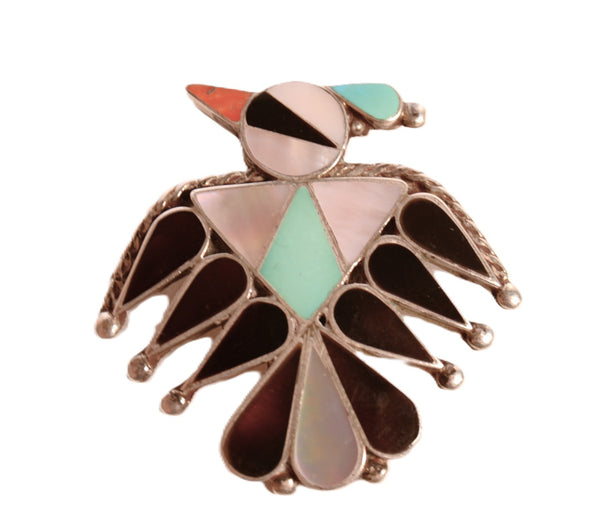 Zuni Pueblo Sterling Silver Pendant/Pin