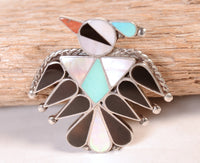 Zuni Pueblo Sterling Silver Pendant/Pin