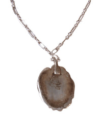 Navajo Sterling Silver Turquoise Pendant Necklace