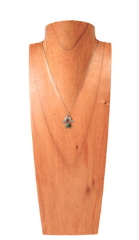 Navajo Sterling Silver Turquoise Pendant Necklace