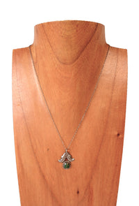 Navajo Sterling Silver Turquoise Pendant Necklace