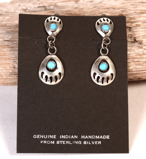 Navajo Sterling Silver Clip Earrings
