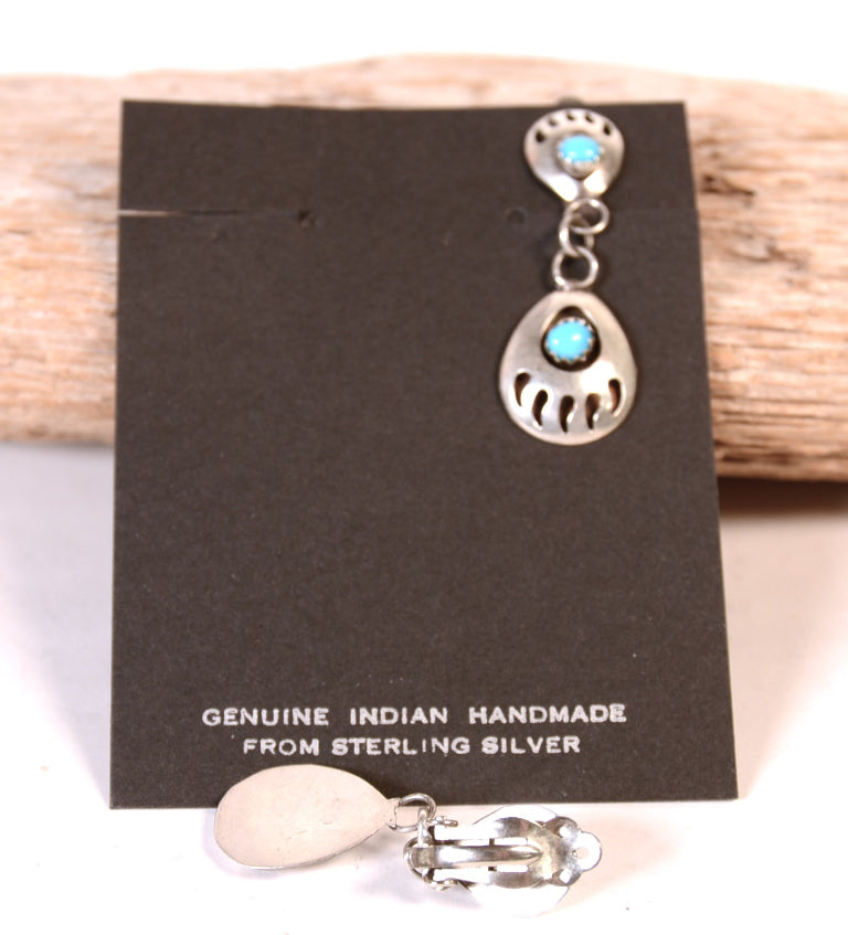 Navajo Sterling Silver Clip Earrings