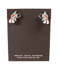 Zuni Pueblo Sterling Silver Clip Earrings