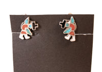 Zuni Pueblo Sterling Silver Clip Earrings