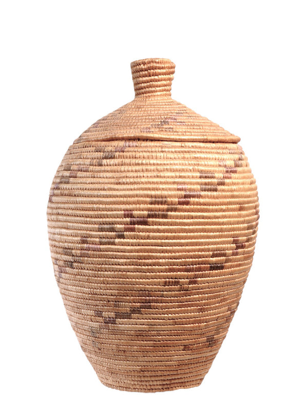 Yupik Lidded Basket with Knob
