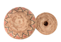 Yupik Lidded Basket with Seal Gut By Carrie Paul