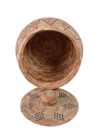 Yupik Lidded Basket with Seal Gut By Carrie Paul