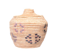 Yupik Lidded Market Basket By Mary Peruskia