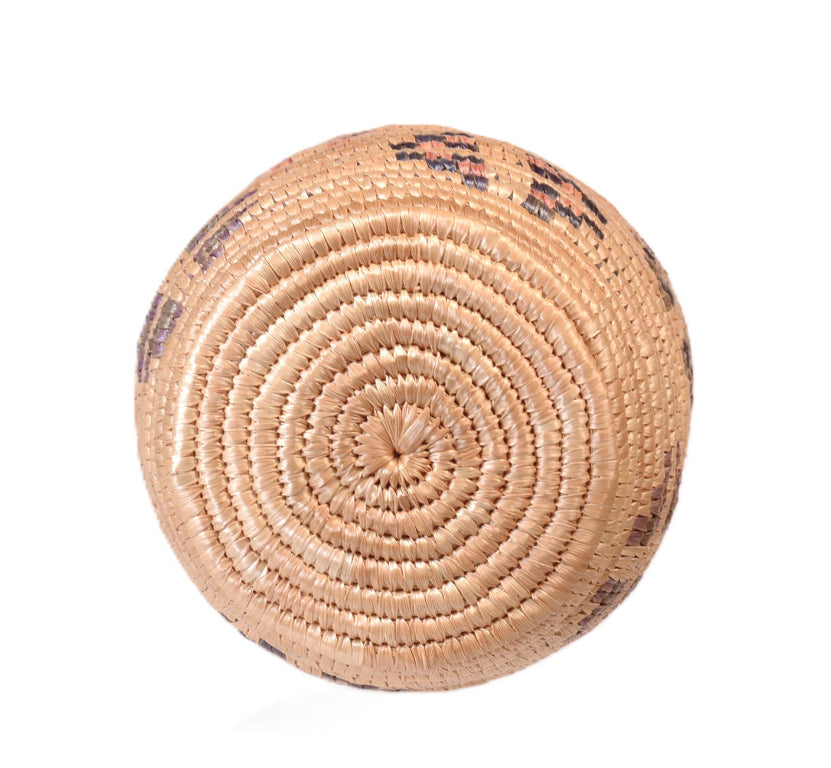Yupik Lidded Market Basket By Mary Peruskia