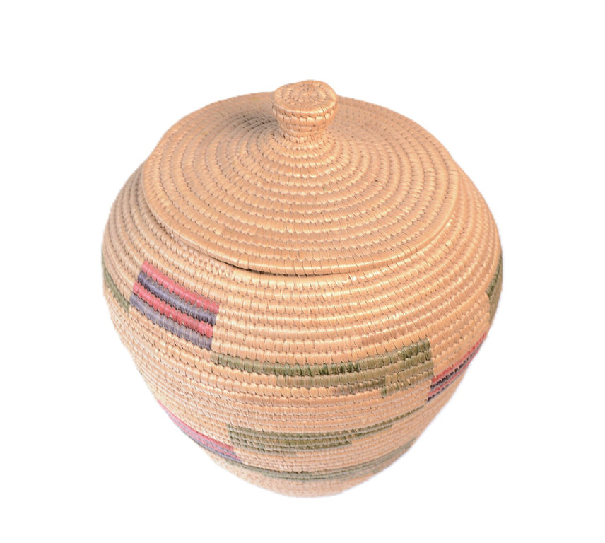 Yupik Hooper Bay Lidded Basket