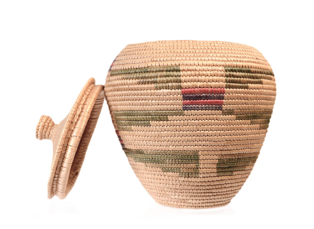 Yupik Hooper Bay Lidded Basket