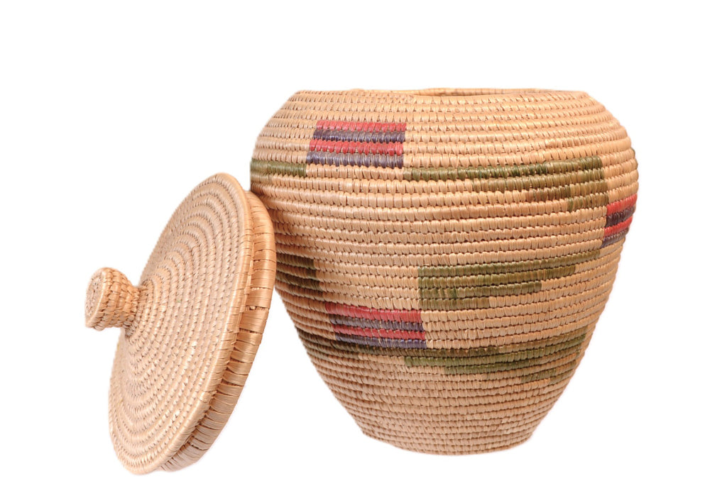 Yupik Hooper Bay Lidded Basket