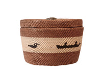 Makah Neah Bay Lidded Basket