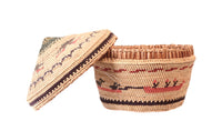 Nootka Lidded Basket By Mary Moses