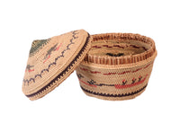 Nootka Lidded Basket By Mary Moses