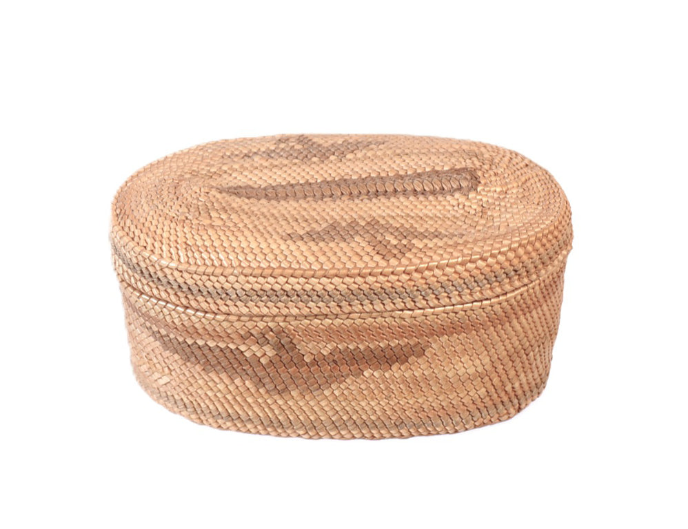Makah Oval Lidded Basket