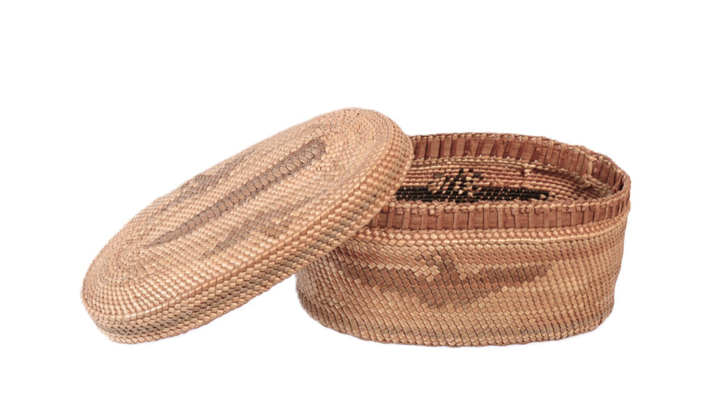 Makah Oval Lidded Basket