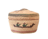 Nootka Round Lidded Basket