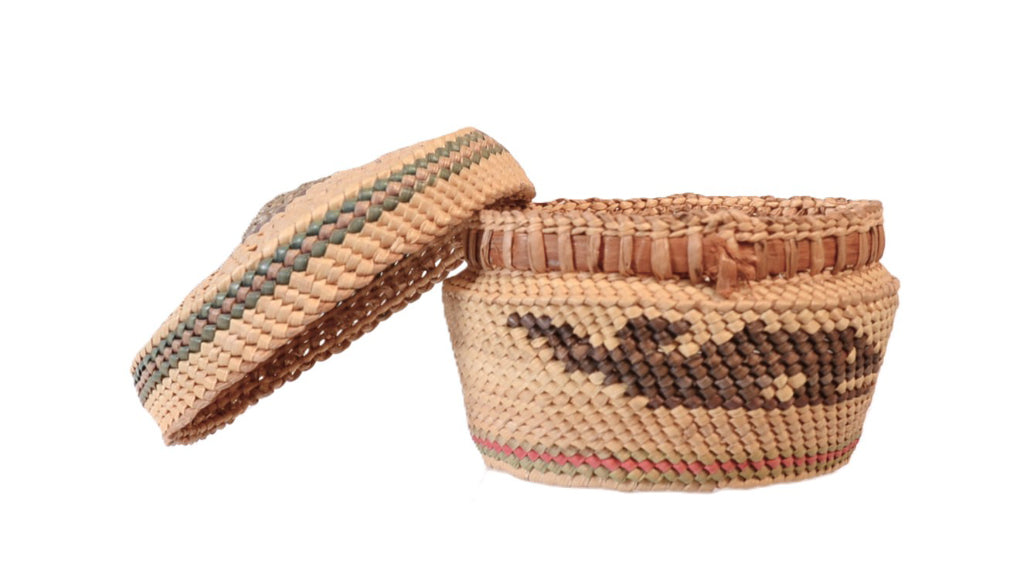 Nootka Round Lidded Basket