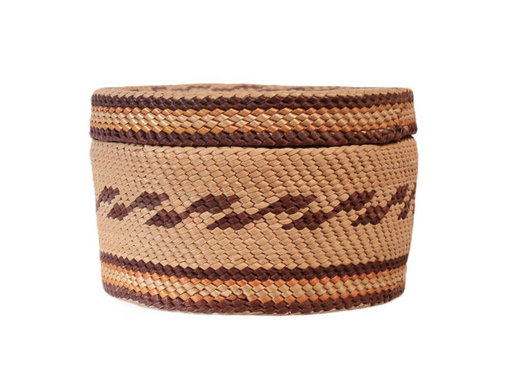 Makah Round Lidded Basket