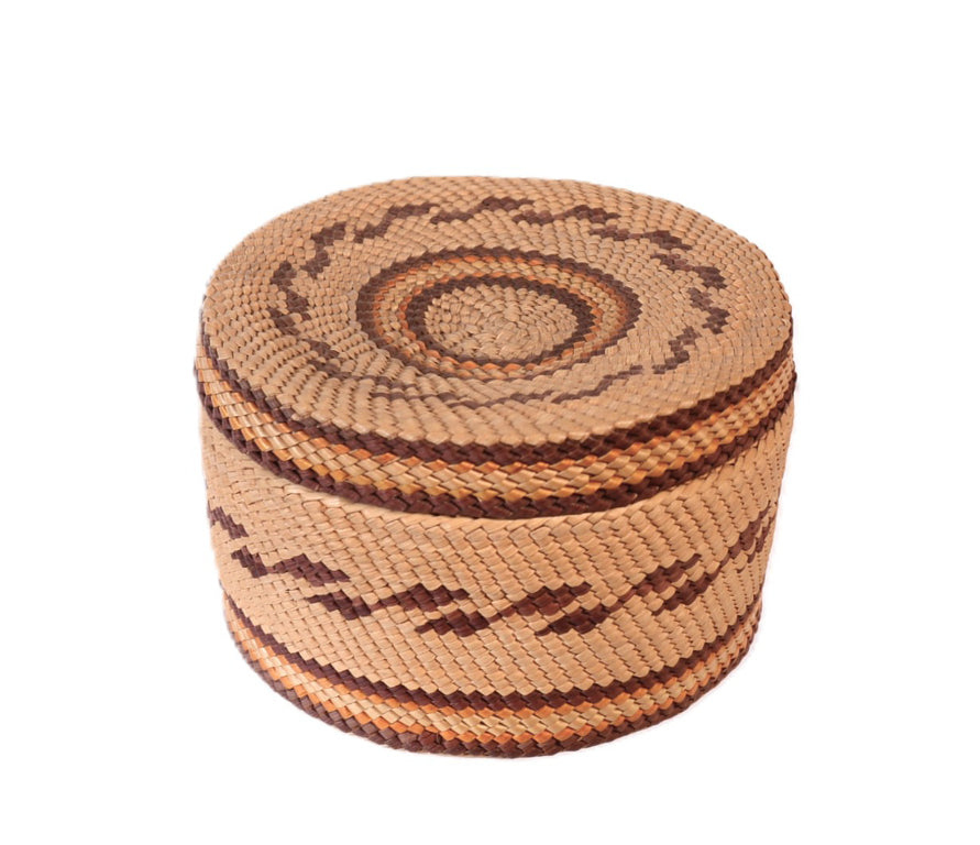 Makah Round Lidded Basket