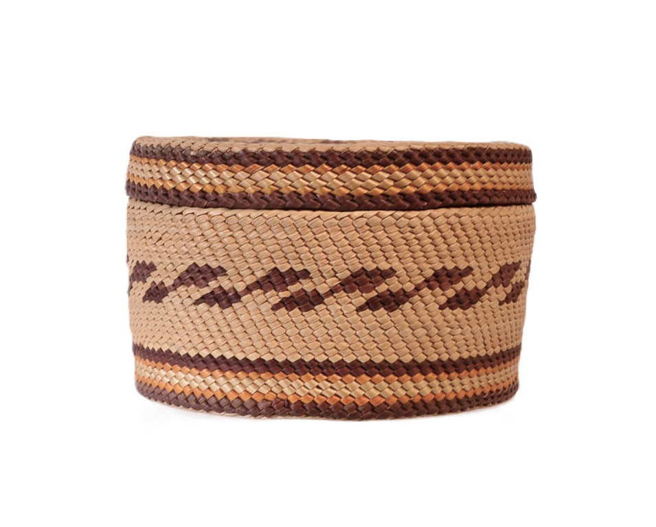 Makah Round Lidded Basket