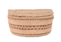 Makah Round Basket with Lid
