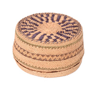 Makah Round Basket with Lid