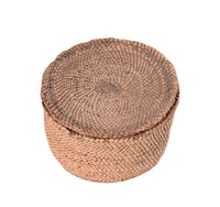 Makah Round Basket with Lid