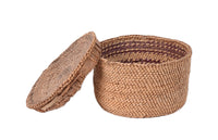 Makah Round Basket with Lid