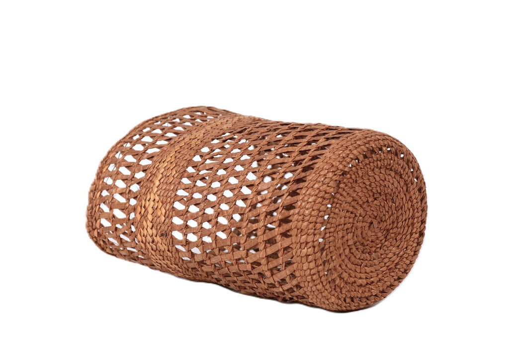 Tsimshian Tall Open Weave Basket