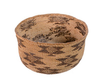 Klamath Twined Tule Basket