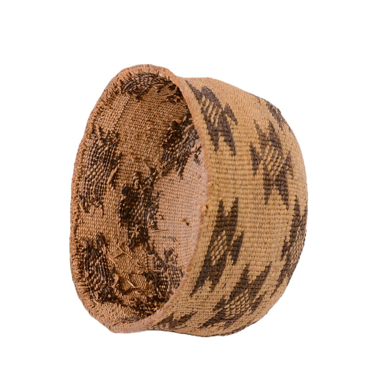 Klamath Twined Tule Basket