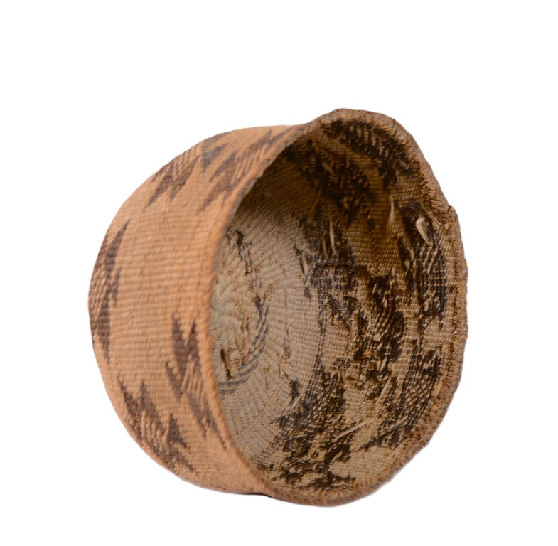 Klamath Twined Tule Basket