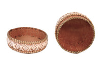 Ojibwe Birch Bark and Quill Basket By Marie Reollet