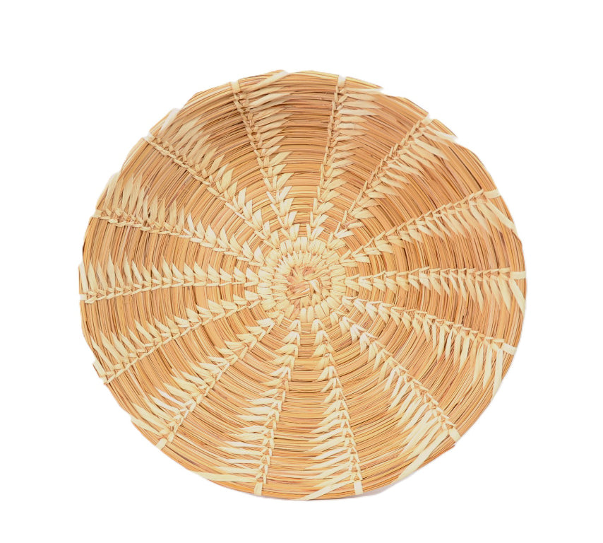 Papago Split Stitch Yucca and Pine Needle Basket By Lillian Pablo