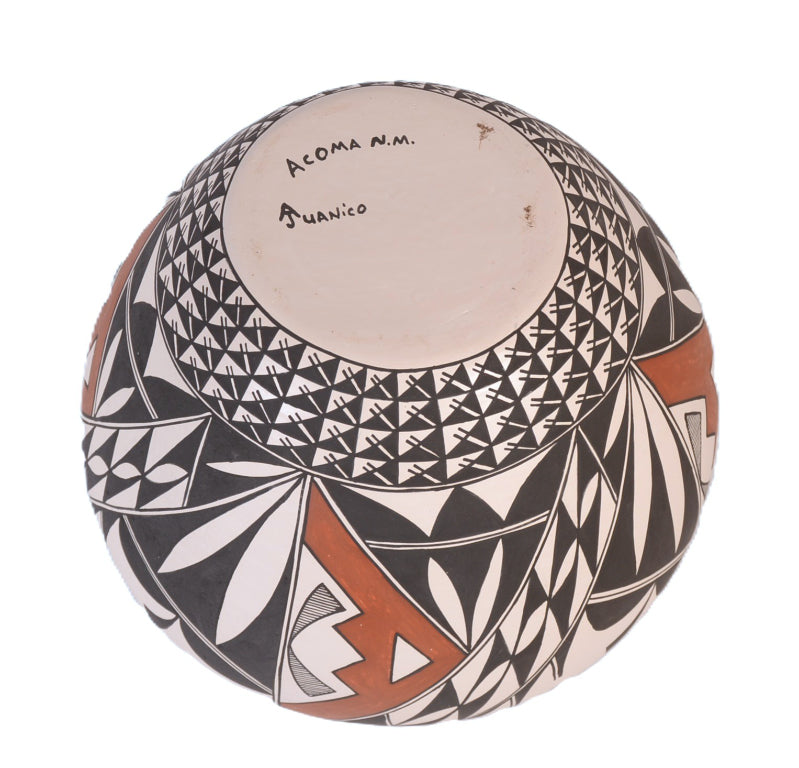 Acoma Pueblo Pottery Jar By Andy Juanico